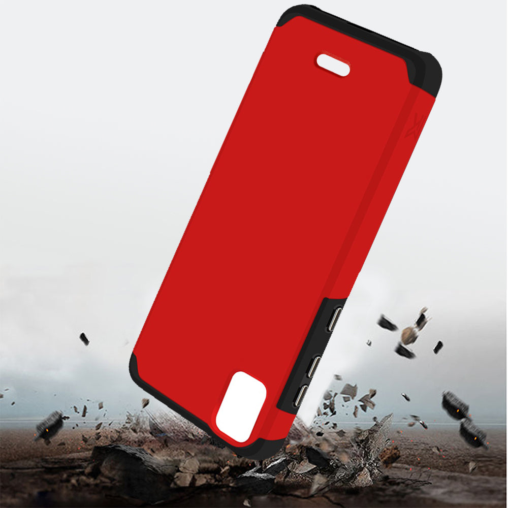 Cricket Vision Plus MetKase Original ShockProof Case Cover - Flame Scarlet  (1103822)