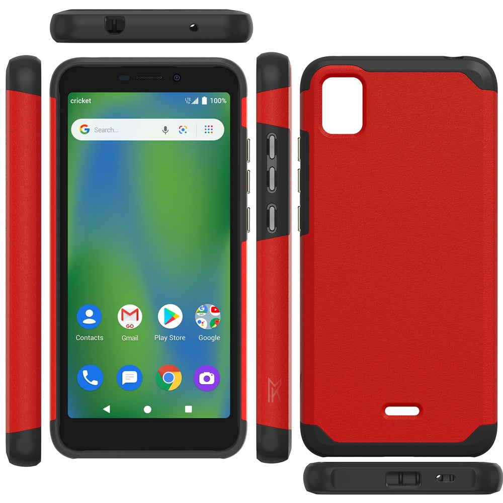 Cricket Vision Plus MetKase Original ShockProof Case Cover - Flame Scarlet  (1103822)