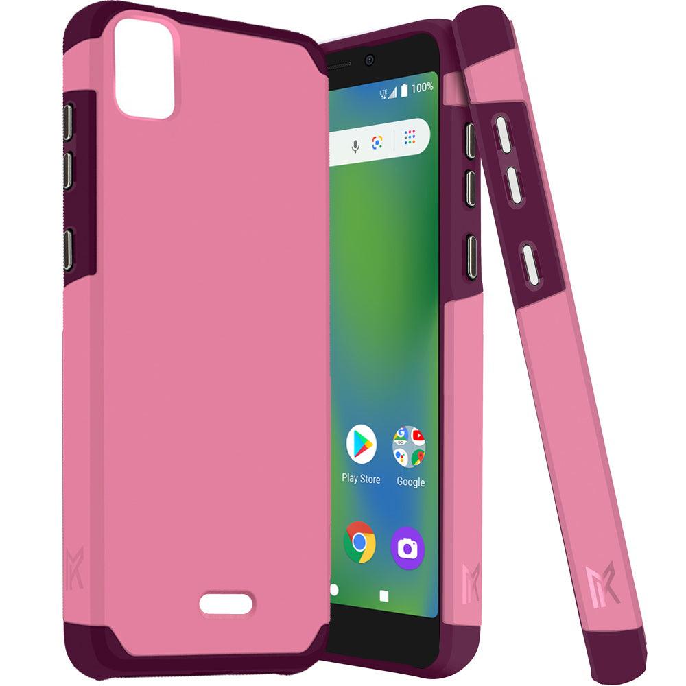 Cricket Vision Plus MetKase Original ShockProof Case Cover - Fruity Wine  (1103823)