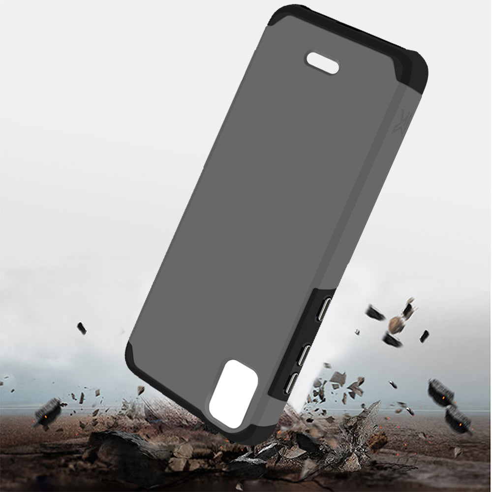 Cricket Vision Plus MetKase Original ShockProof Case Cover - Charcoal Grey  (1103824)