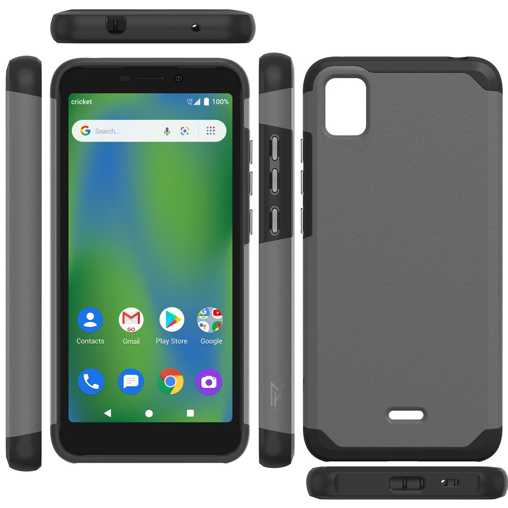 Cricket Vision Plus MetKase Original ShockProof Case Cover - Charcoal Grey  (1103824)