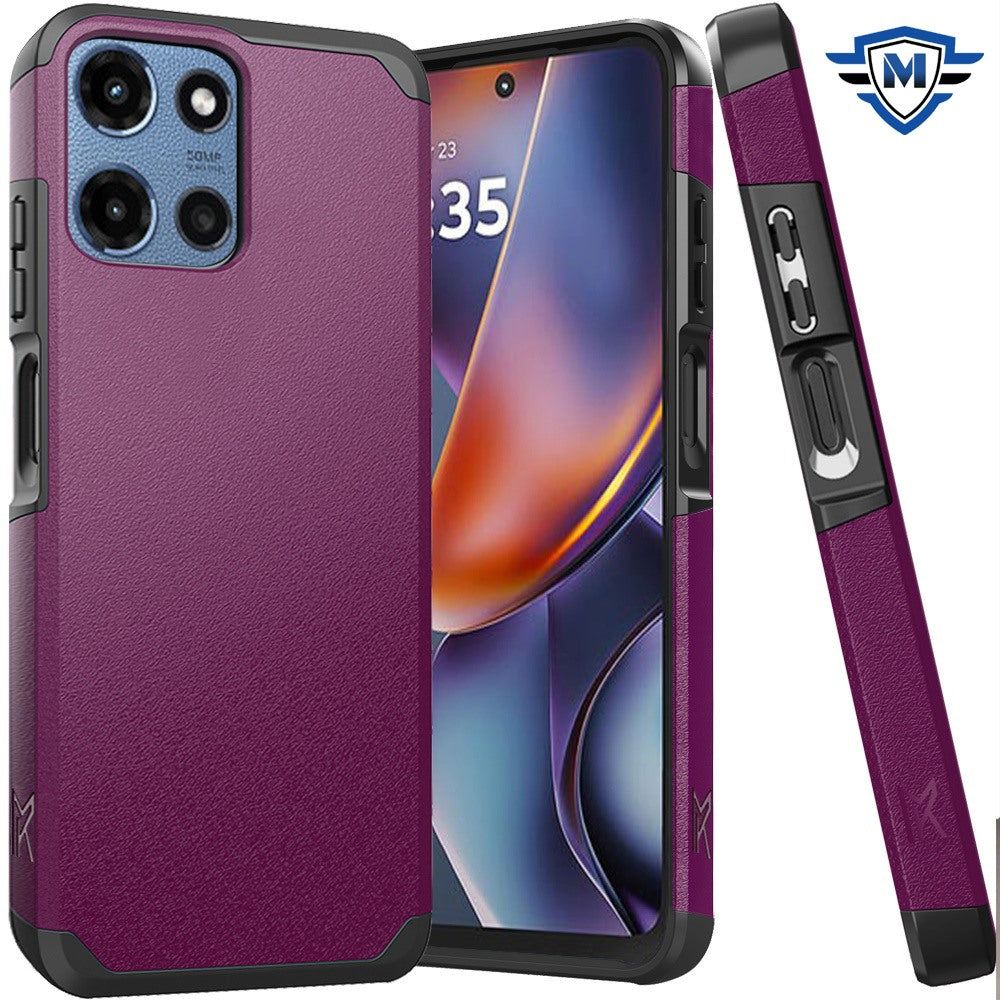 Motorola Moto G 5G 2025 (Original Series) Tough Strong Shockproof Hybrid in Slide-Out Package - Dark Purple  ( 1103601) (MSRP $49.99)