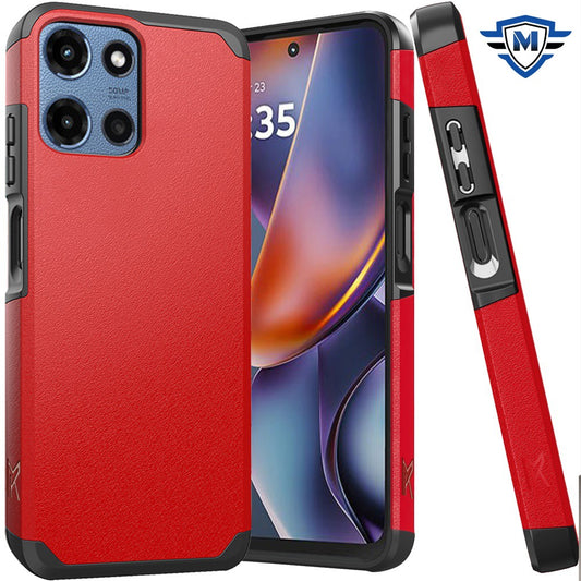 Motorola Moto G 5G 2025 (Original Series) Tough Strong Shockproof Hybrid in Slide-Out Package - Red  ( 1103603) (MSRP $49.99)
