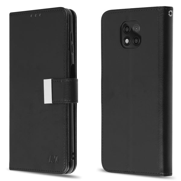 Moto G Power (2021) MyBat MyJacket Wallet Xtra Series Case - Black (1102651)