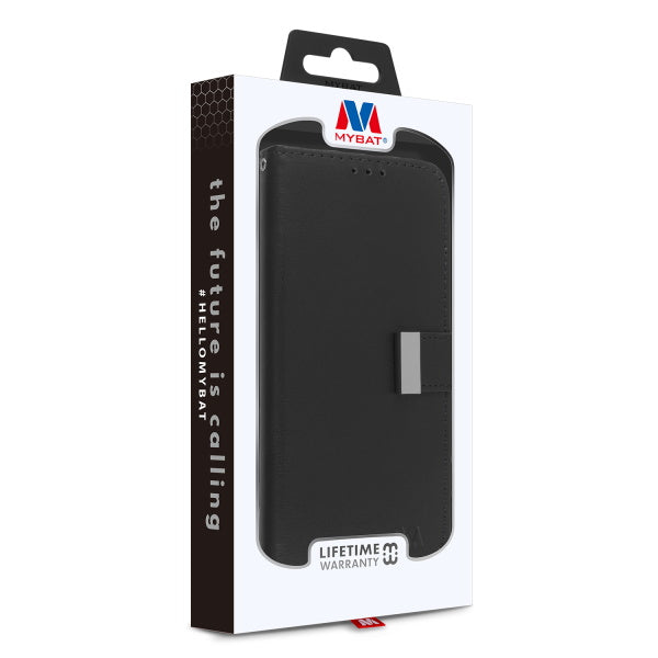 Moto G Power (2021) MyBat MyJacket Wallet Xtra Series Case - Black (1102651)