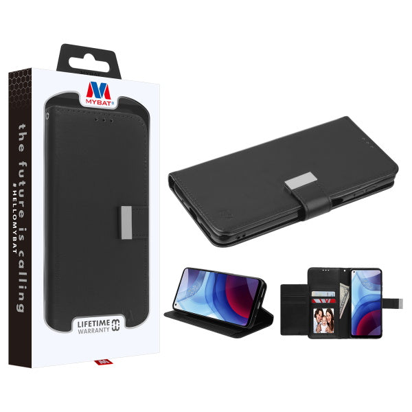Moto G Power (2021) MyBat MyJacket Wallet Xtra Series Case - Black (1102651)