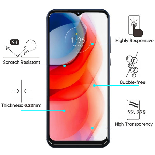 Motorola Moto G Play (2021) MyBat Tempered Glass Screen Protector (2.5D) - Clear (1103223)