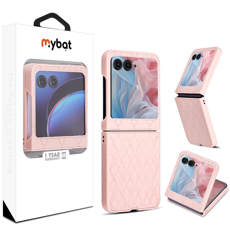 MyBat Leather Protector Case for Motorola razr (2024/2025) - Pink (1107245)