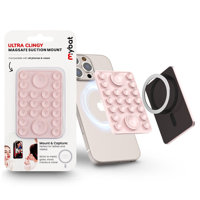 MyBat Ultra Clingy MagSafe Suction Phone Mount – Pink ( 1107727) (MSRP $39.99)