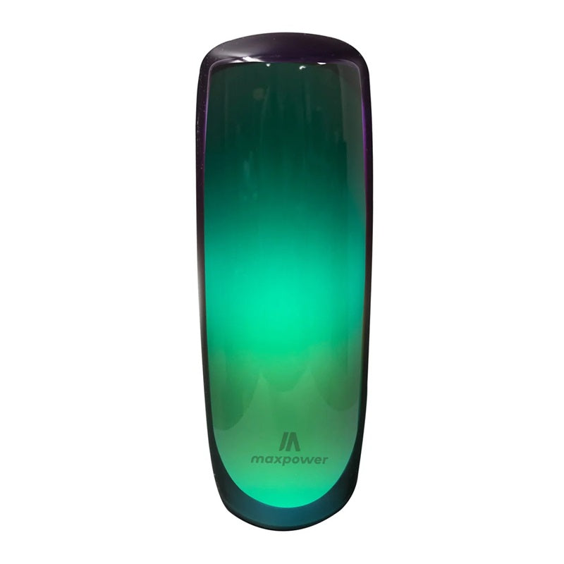 MaxPower Beat Glow Portable Bluetooth Speaker with Water Resistance, Different LED Lights, and Dust Proof - Black - Black ( 1107660) (MSRP $59.99)