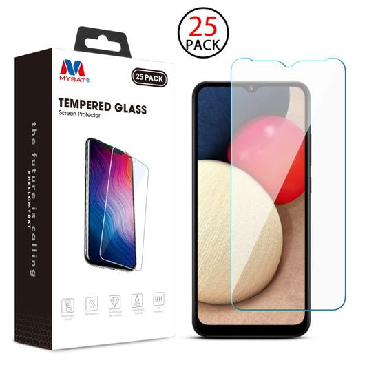 Samsung Galaxy A02s  MyBat Tempered Glass Screen Protector 2.5D (25-PACK) - Clear (1101822)
