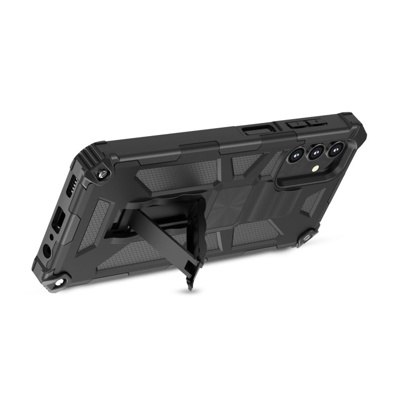 Samsung Galaxy A13 5G / (4G) MyBat Sturdy Hybrid Protector Cover (with Stand) - Black (1105873)