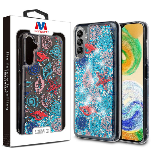 MyBat Quicksand Glitter Hybrid Protector Cover for Samsung Galaxy A14 5G - Seashells (1105499)
