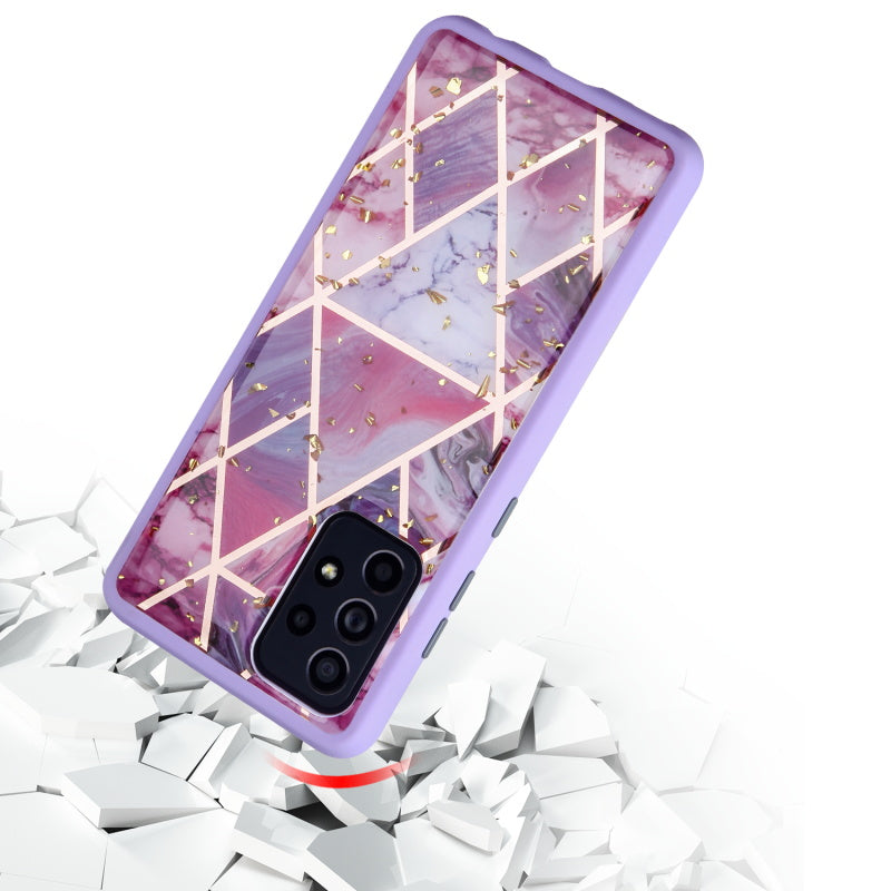 Samsung Galaxy A52 5G MyBat Hybrid Case - Purple Marble (1101198)