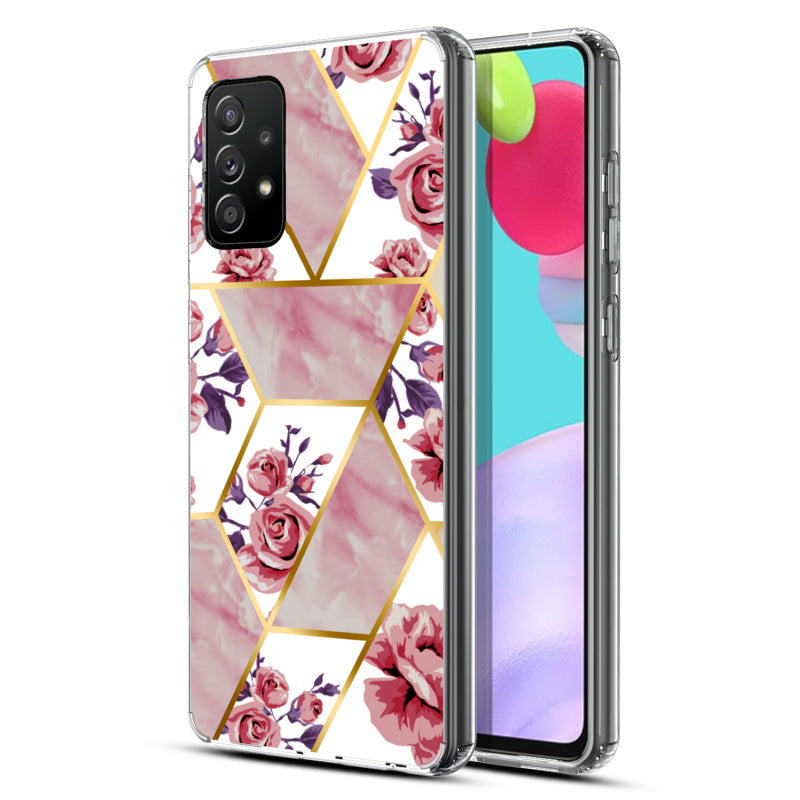 Samsung Galaxy A52 5G MyBat Fusion Protector Cover - Electroplated Roses Marbling (1101194)
