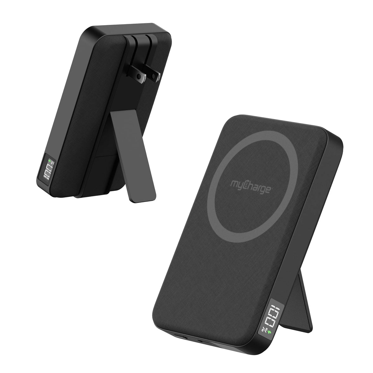 MYCHARGE 10K MAH CLIQLUXE QI2.2 W/ AC & STAND - BLACK ( 1108191) (MSRP $99.99)