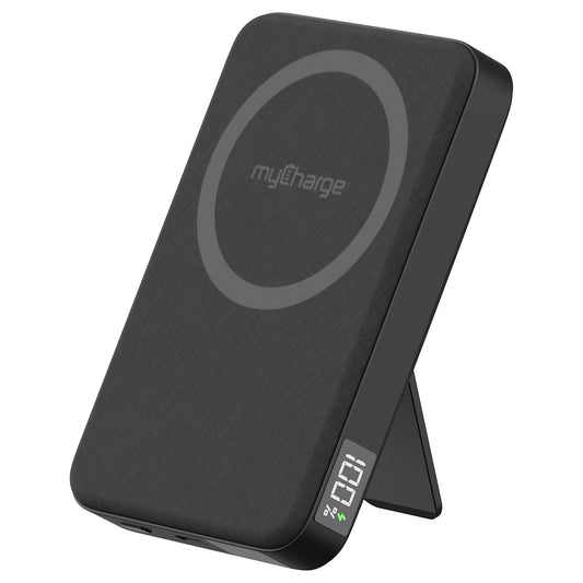 MYCHARGE 10K MAH CLIQLUXE QI2.2 W/ STAND (NO AC) - BLACK ( 1108189) (MSRP $89.99)
