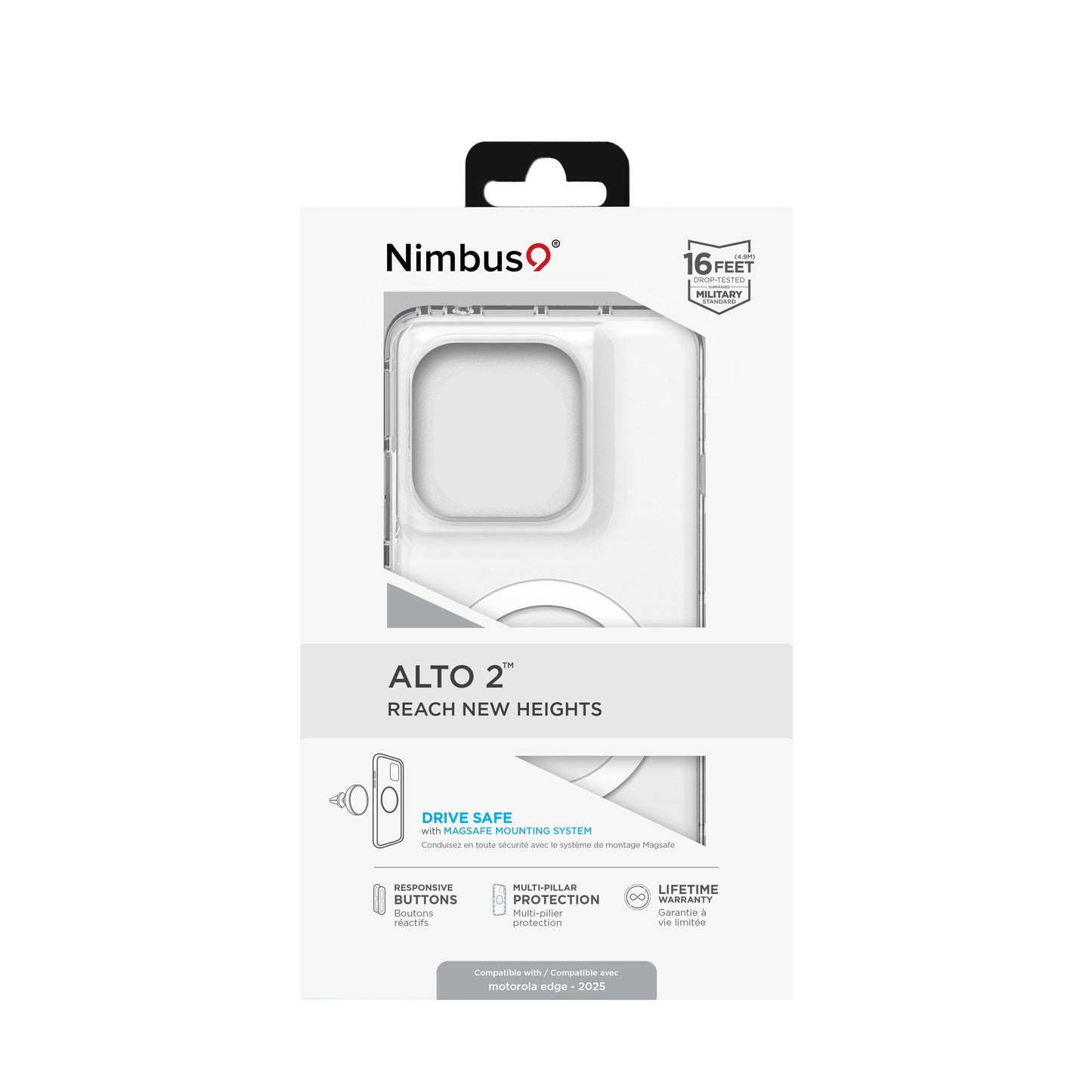 Nimbus9 Alto 2 moto edge (2025) Case - Clear ( 1103596) (MSRP $59.99)