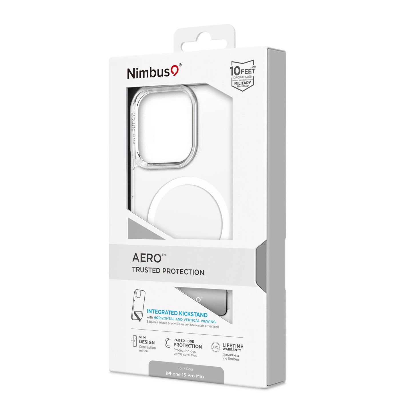 NIMBUS9 AERO IPHONE 15 PRO MAX MAGSAFE CASE - CLEAR (1106160)