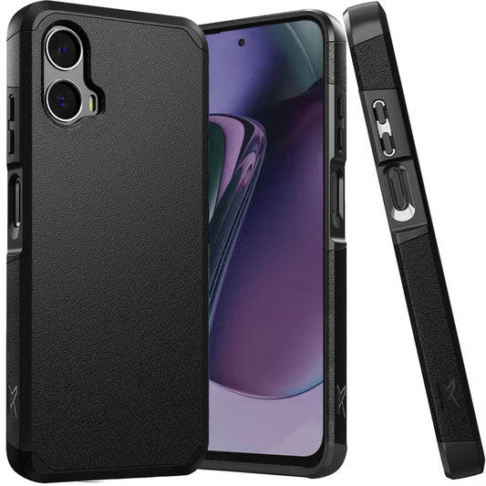 Motorola Moto G Stylus 5G 2024 Tough Strong Hybrid (Magnet Mount Friendly) Case Cover - Black (1106956)
