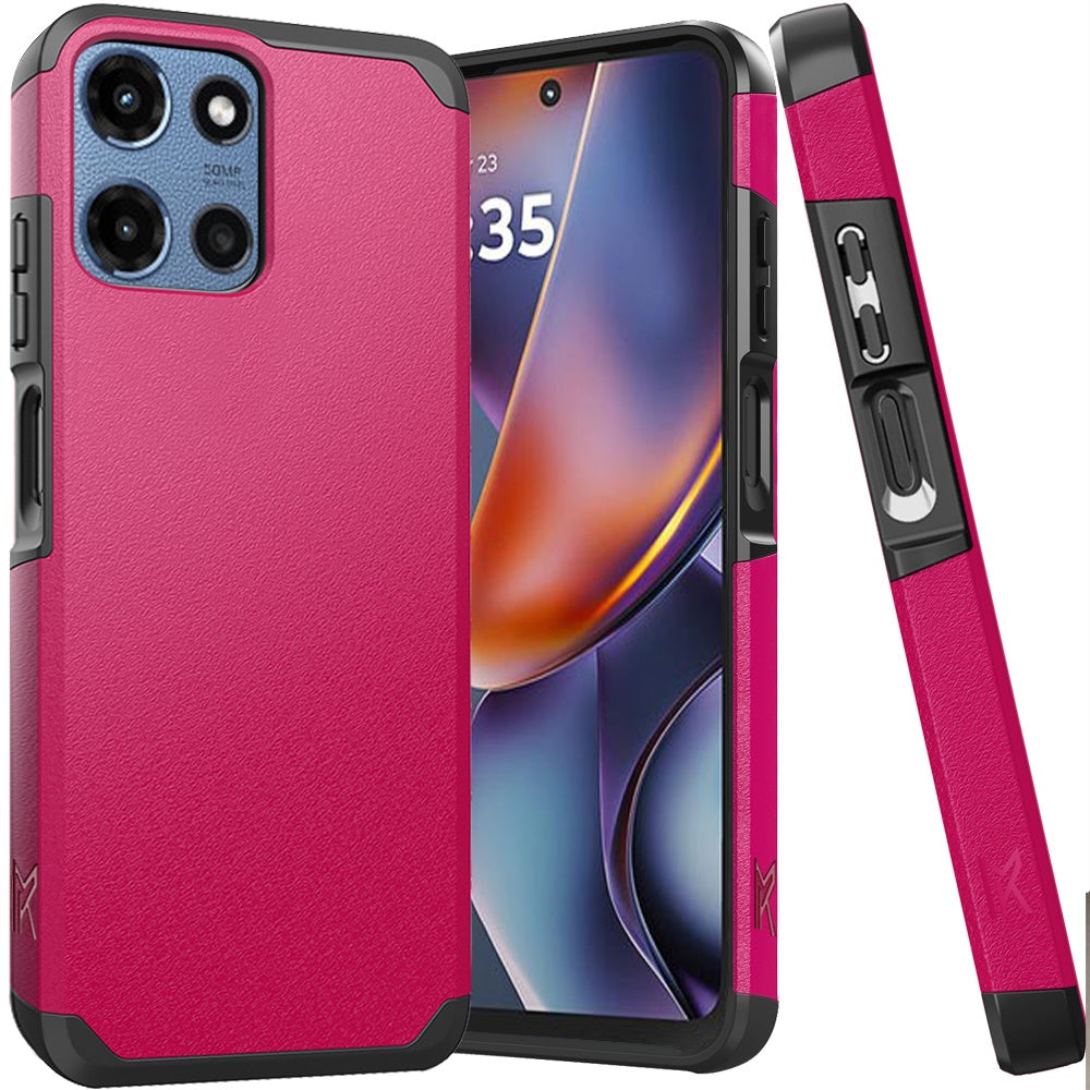 Motorola Moto G 5G 2025 (Original Series) Tough Strong Shockproof Hybrid in Slide-Out Package - Hot Pink  ( 1103604) (MSRP $49.99)