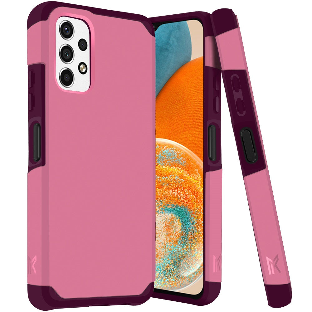 Samsung A23 5G Tough Strong MetKase Hybrid (Magnet Mount Friendly) Case Cover - Fruity Wine  (1104806)