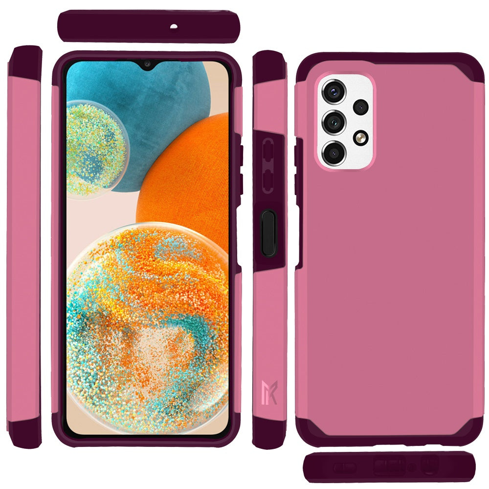 Samsung A23 5G Tough Strong MetKase Hybrid (Magnet Mount Friendly) Case Cover - Fruity Wine  (1104806)