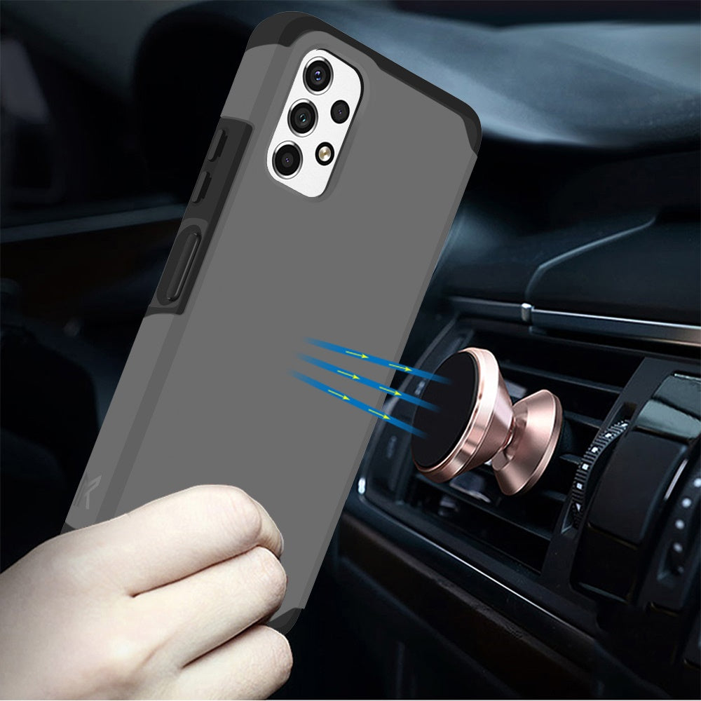 Samsung A23 5G Tough Strong MetKase Hybrid (Magnet Mount Friendly) Case Cover - Charcoal Grey (1104807)