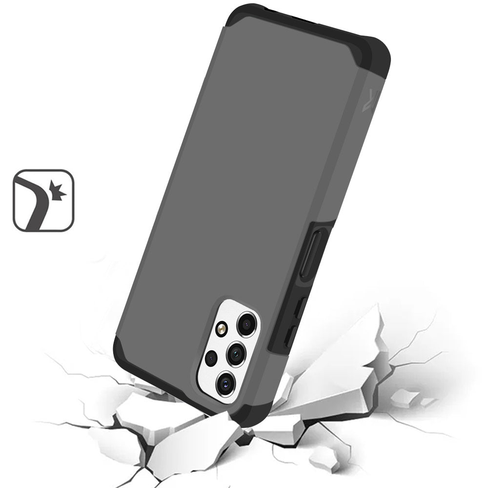 Samsung A23 5G Tough Strong MetKase Hybrid (Magnet Mount Friendly) Case Cover - Charcoal Grey (1104807)
