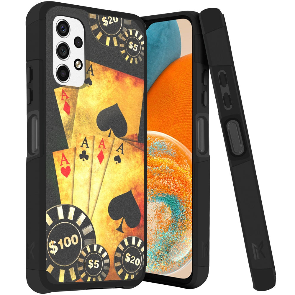 Samsung A23 5G Tough Strong MetKase Hybrid (Magnet Mount Friendly) Case Cover - Poker (1105095)