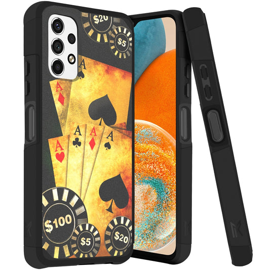 Samsung A23 5G Tough Strong MetKase Hybrid (Magnet Mount Friendly) Case Cover - Poker (1105095)