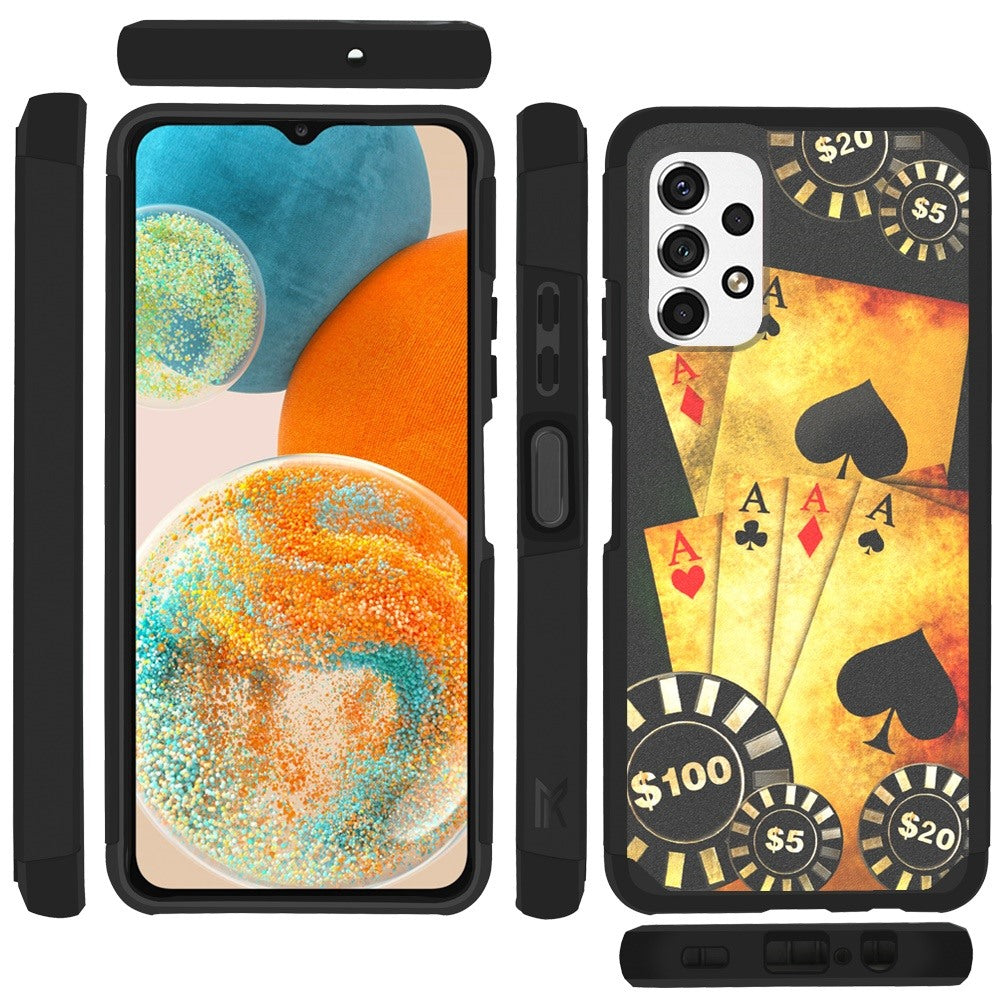 Samsung A23 5G Tough Strong MetKase Hybrid (Magnet Mount Friendly) Case Cover - Poker (1105095)