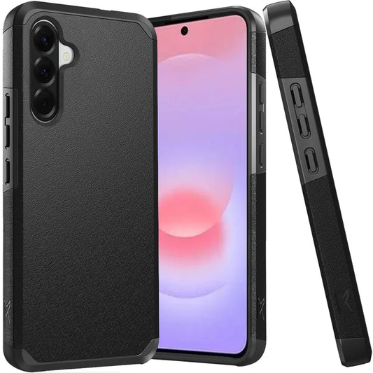 Samsung Galaxy A37 Tough Strong Hybrid (Magnet Mount Friendly) Case Cover - Black ( 1107841) (MSRP $49.99)