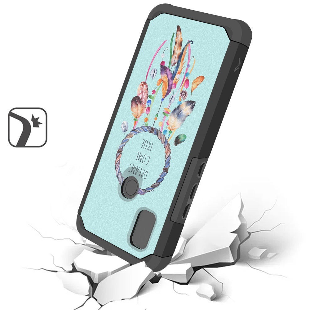 Cricket Icon 4 Tough Strong MetKase Hybrid (Magnet Mount Friendly) Case Cover - Dreams Come True (1105075)