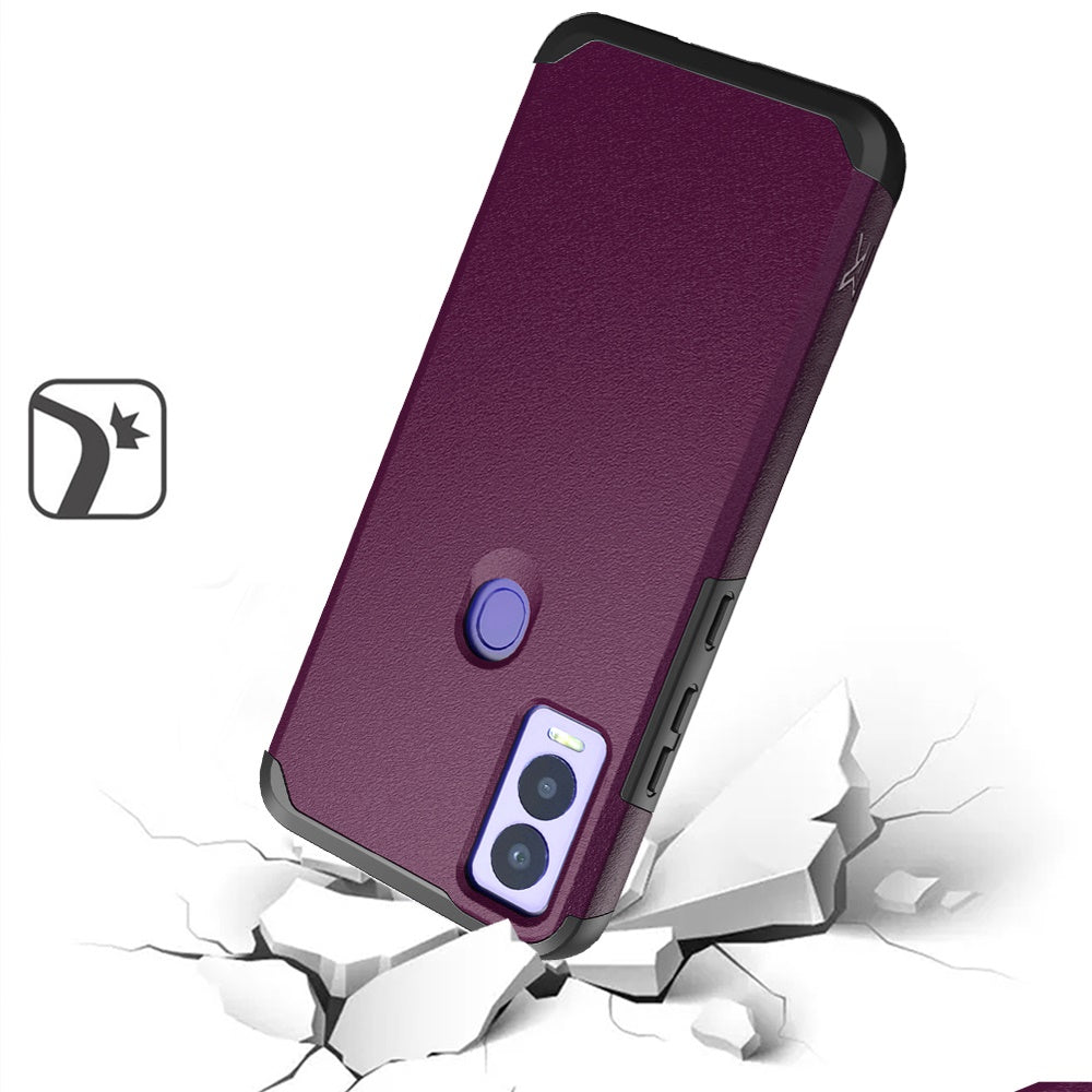 Cricket Magic 5G Tough Strong Hybrid (Magnet Mount Friendly) Case Cover - Dark Purple (1106030)