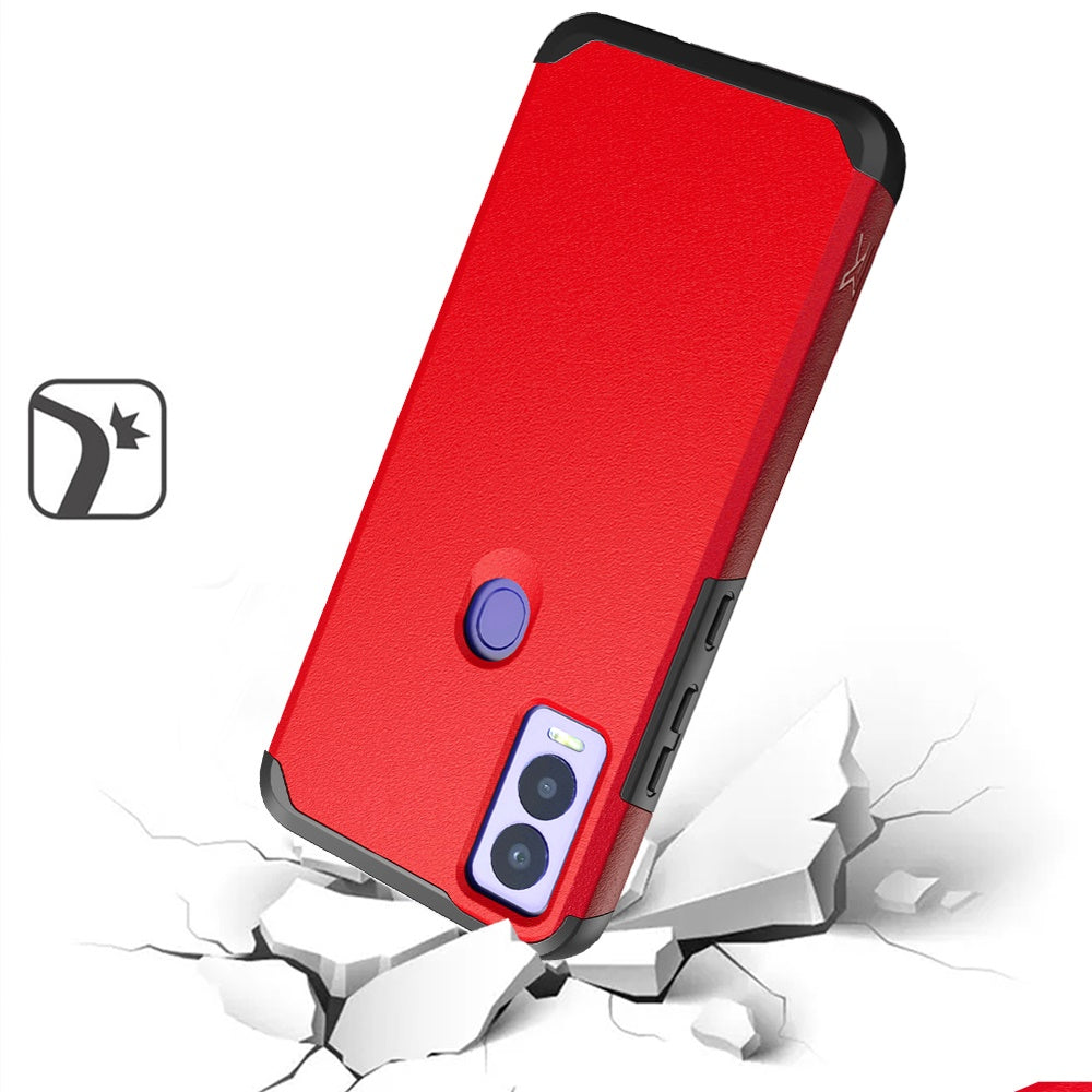 Cricket Magic 5G Tough Strong Hybrid (Magnet Mount Friendly) Case Cover - Red (1106032)