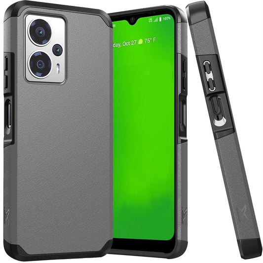 Cricket Outlast 5G 2024 Tough Strong Hybrid (Magnet Mount Friendly) - Charcoal Grey (1107652)