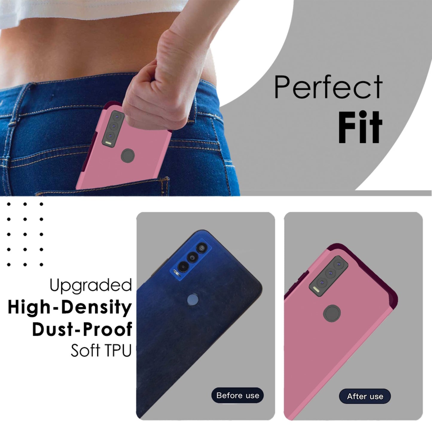 Cricket Ovation 3 Tough Strong MetKase Hybrid (Magnet Mount Friendly) Case Cover - Fruity Wine (1105266)