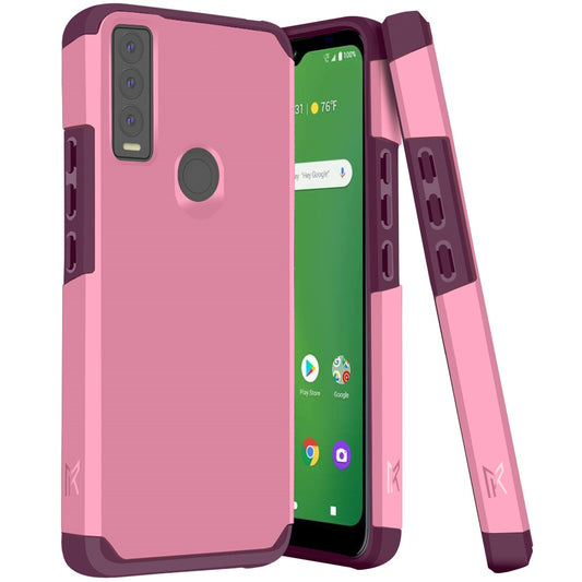 Cricket Ovation 3 Tough Strong MetKase Hybrid (Magnet Mount Friendly) Case Cover - Fruity Wine (1105266)