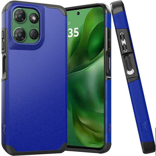Motorola Moto G Power 5G 2025 (Original Series) Tough Strong Shockproof Hybrid in Slide-Out Package - Classic Blue (1102627)