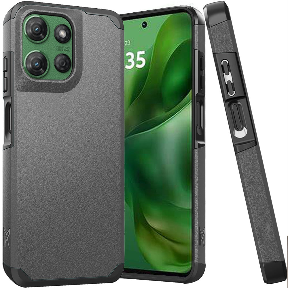 Motorola Moto G Power 5G 2025 (Original Series) Tough Strong Shockproof Hybrid in Slide-Out Package - Charcoal Grey (1102629)