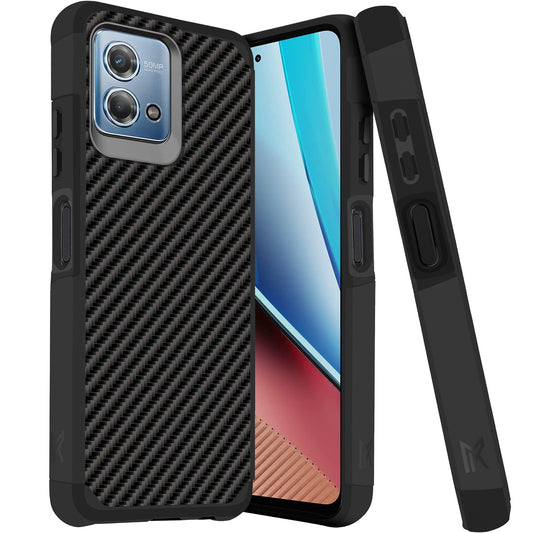 Motorola G Stylus 5G 2023 Tough Strong Hybrid (Magnet Mount Friendly) Case Cover - Carbon Fiber (1105760)