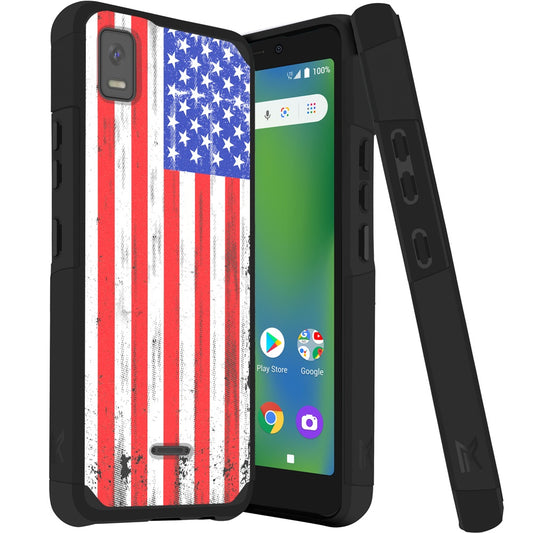 Cricket Debut Smart Tough Strong MetKase Hybrid (Magnet Mount Friendly) Case Cover - USA (1105151)