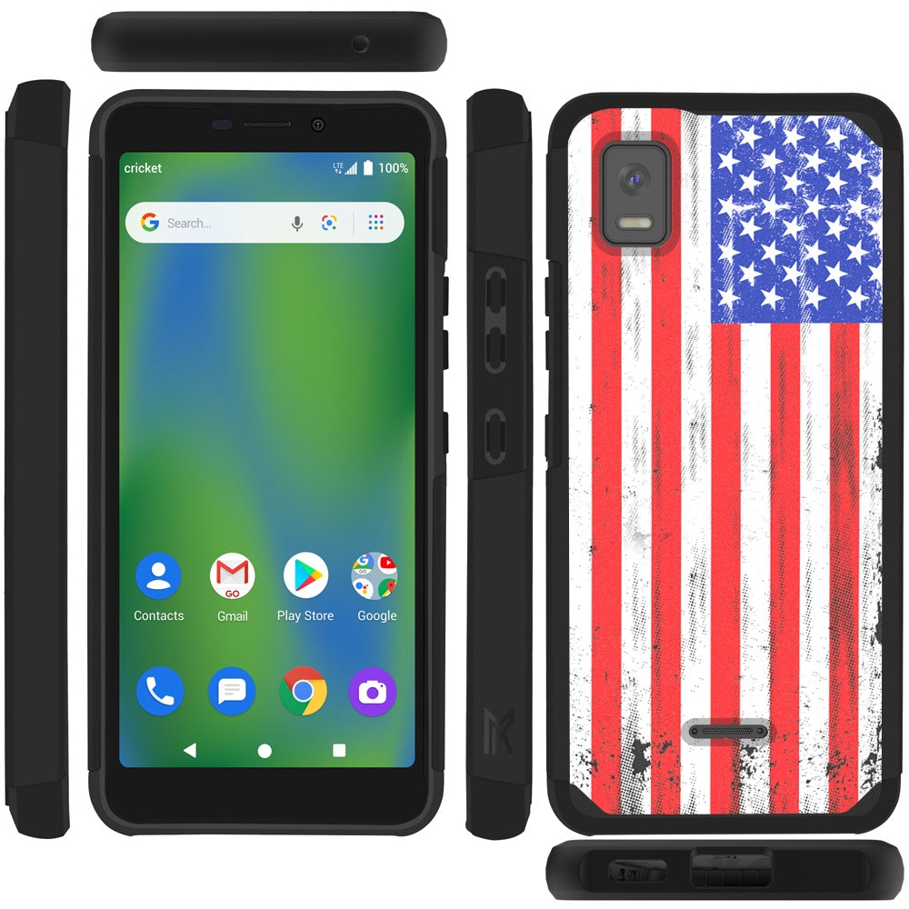 Cricket Debut Smart Tough Strong MetKase Hybrid (Magnet Mount Friendly) Case Cover - USA (1105151)