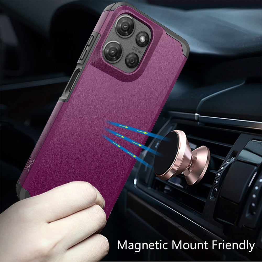 Moto G Stylus 5G 2025 (Original Series) Tough Strong Shockproof Hybrid in Slide-Out Package - Dark Purple  (1102836)