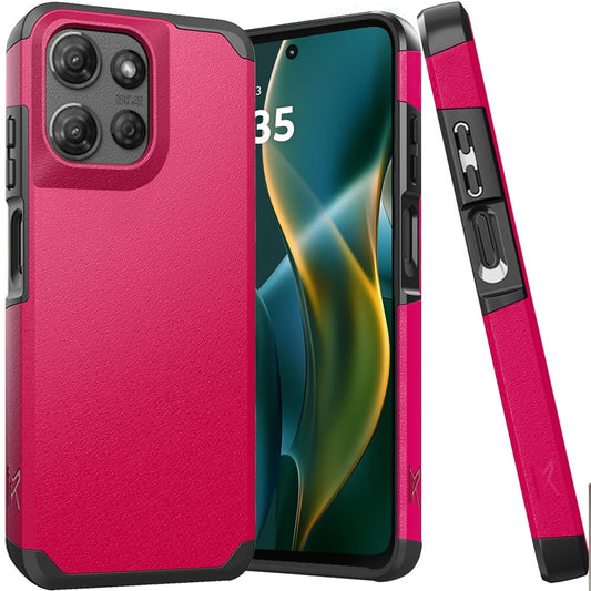 Moto G Stylus 5G 2025 (Original Series) Tough Strong Shockproof Hybrid in Slide-Out Package - Hot Pink  (1102838)