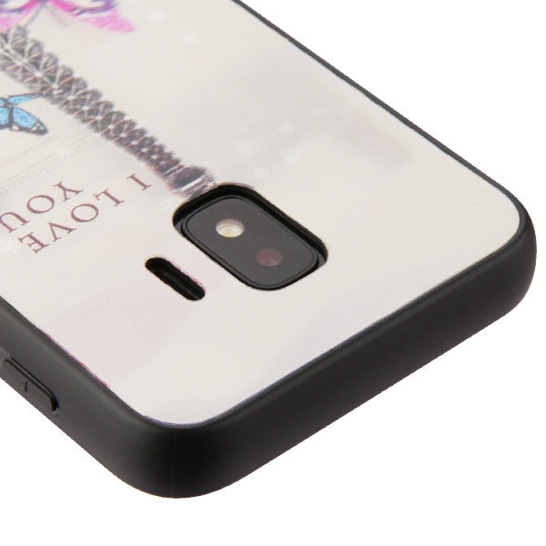 Samsung Galaxy J2 Pure / J2 Core / J2  3D Eiffel Tower Stereograph Hybrid Protector Cover  (754)
