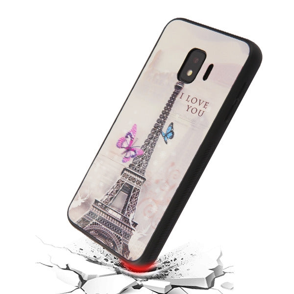 Samsung Galaxy J2 Pure / J2 Core / J2  3D Eiffel Tower Stereograph Hybrid Protector Cover  (754)