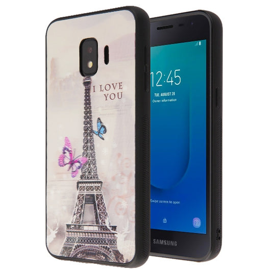 Samsung Galaxy J2 Pure / J2 Core / J2  3D Eiffel Tower Stereograph Hybrid Protector Cover  (754)