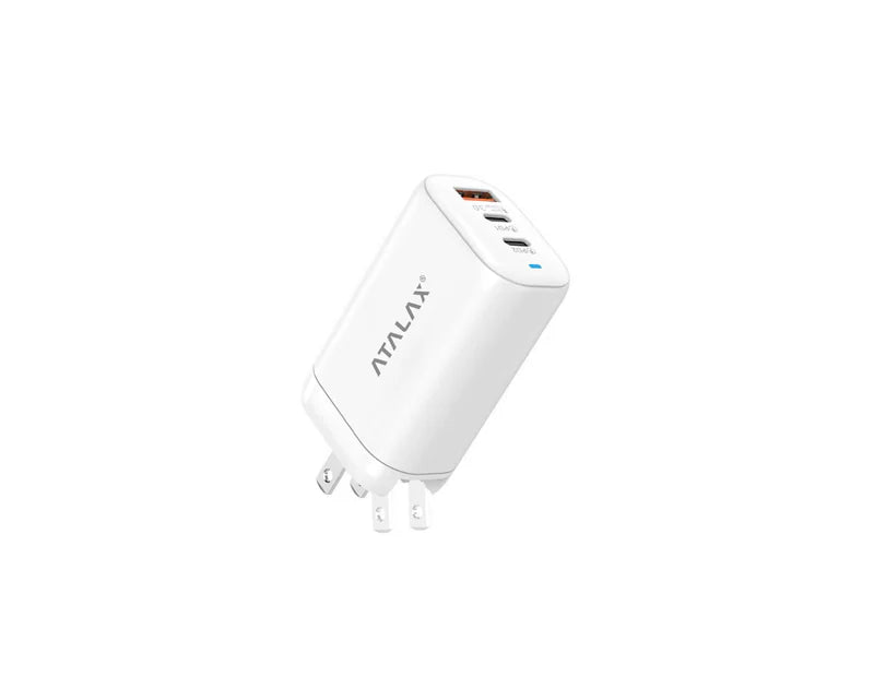 ATALAX SURGEMAX X13 45W DUAL PD/USB WALL ADAPTER WHITE ( 1103769) (MSRP $39.99)